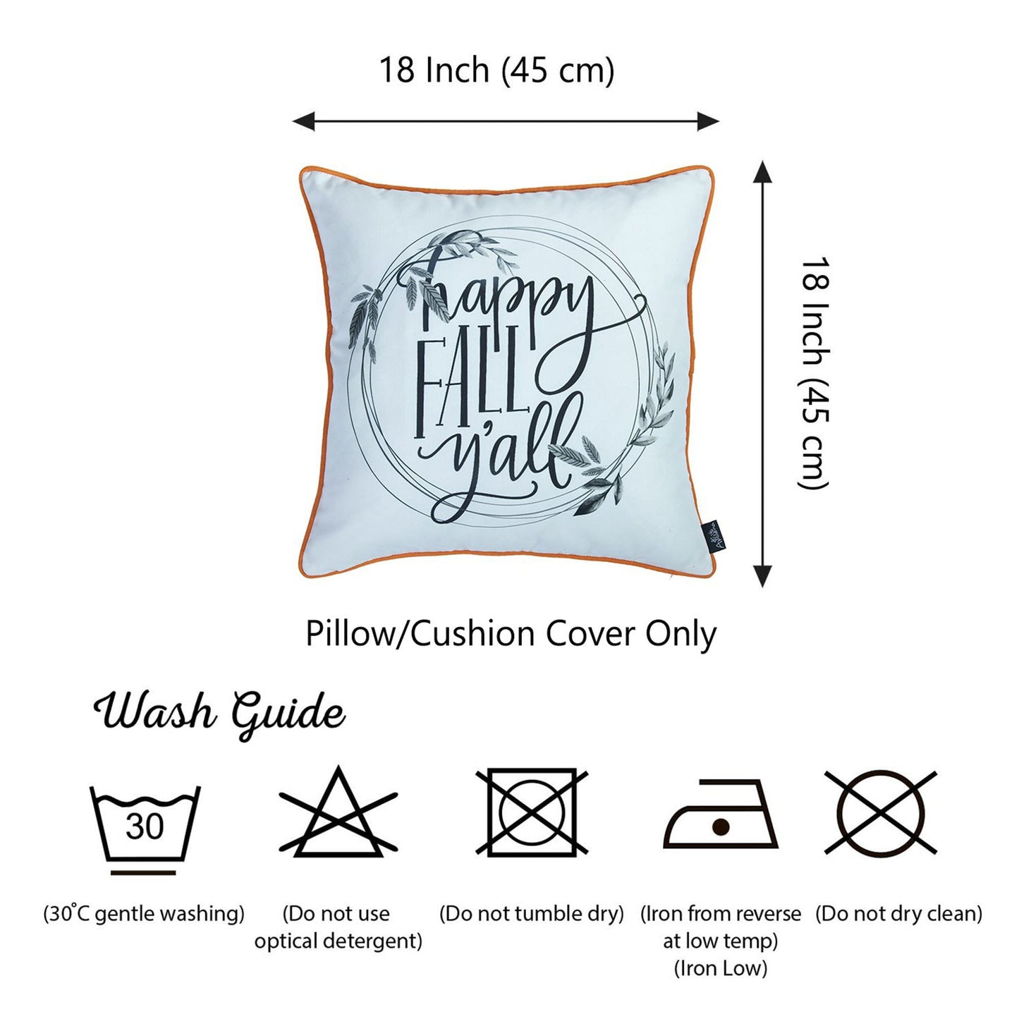 Decorative Fall Thanksgiving Single Throw Pillow Cover