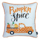 Decorative Fall Thanksgiving Throw Pillow Cover Set of 2 Pumpkin Truck