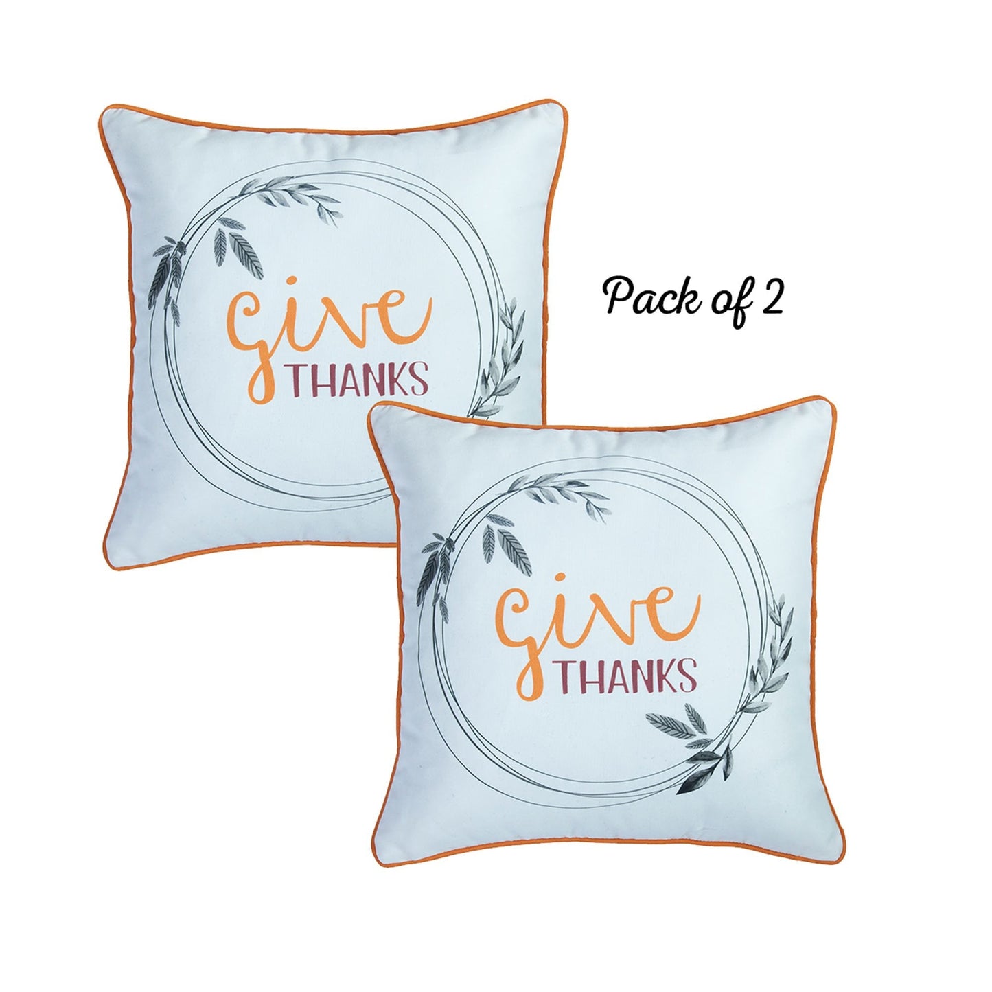 Decorative Fall Thanksgiving Throw Pillow Cover Set of 2