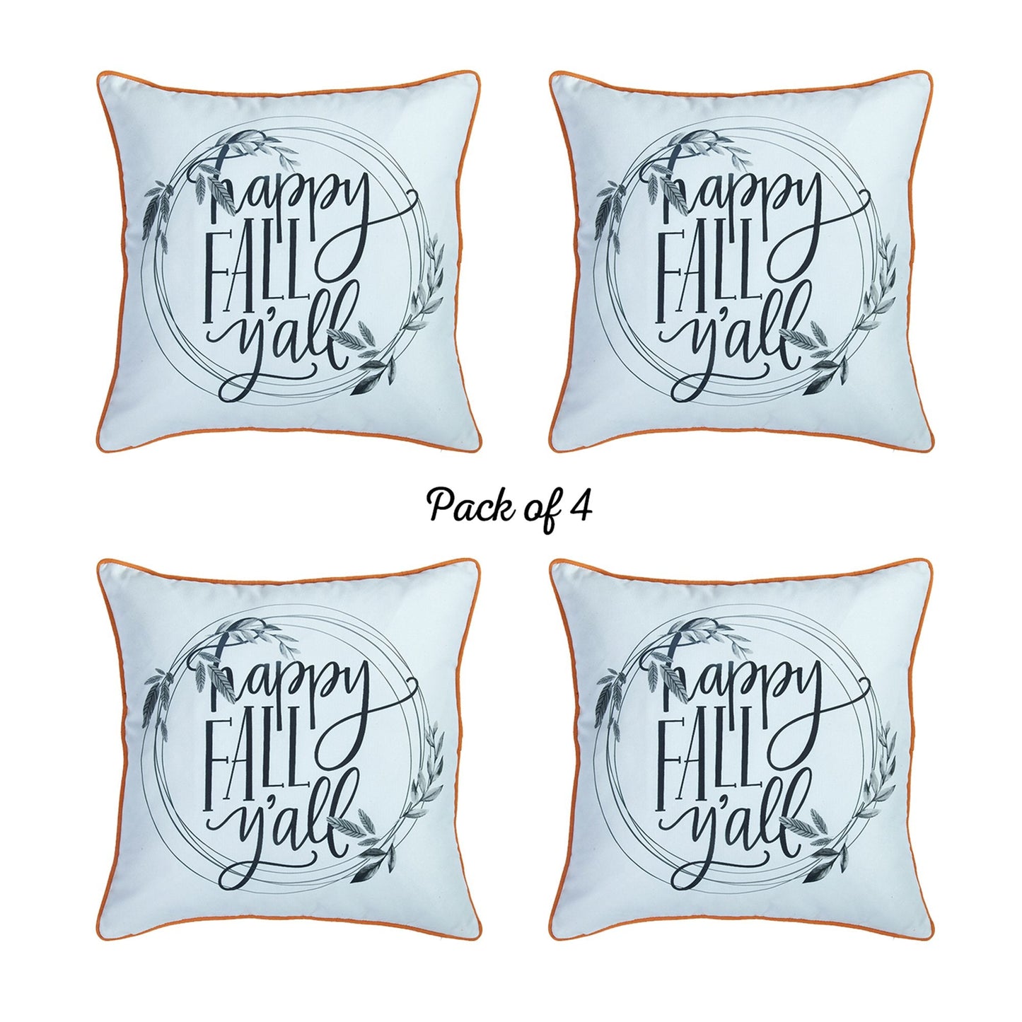 Decorative Fall Thanksgiving Throw Pillow Cover Set of 4