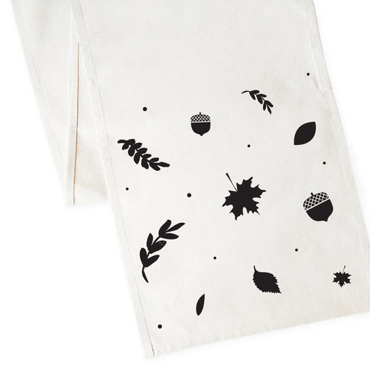 Fall Leaves Cotton Canvas Table Runner